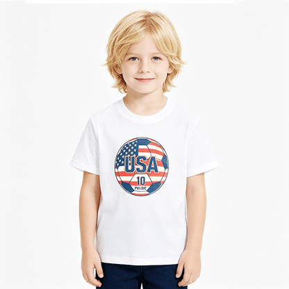 Kids Cute Graphic Cotton T-Shirt, Boys Girls Casual Short Sleeve Tee