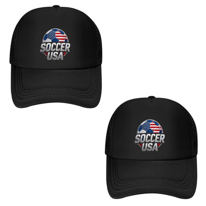 Personalized Graphic Mesh Trucker Hat Custom Logo Mesh Baseball Cap Adjustable for Men Women