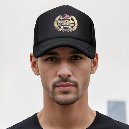 Personalized Graphic Mesh Trucker Hat Custom Logo Mesh Baseball Cap Adjustable for Men Women