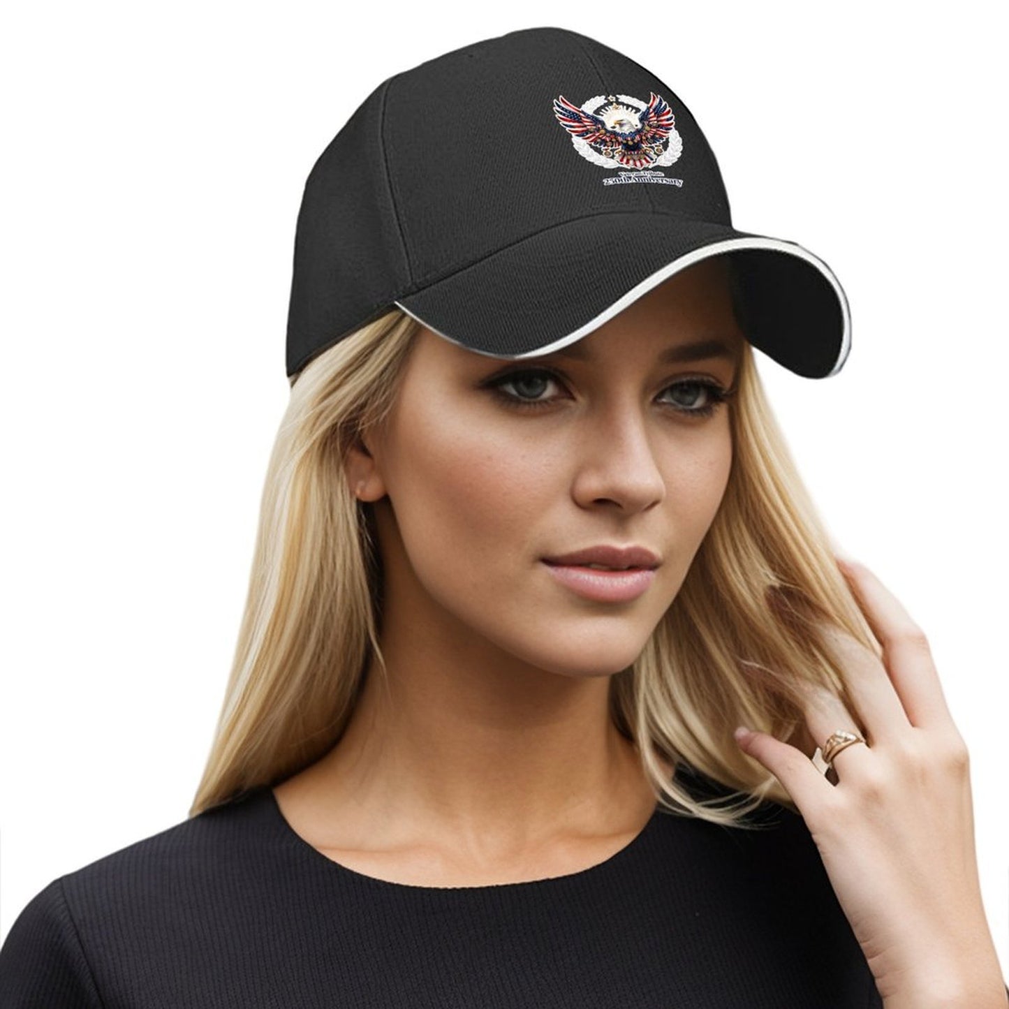 Custom Print Fashion Sandwich Brim Dad Hat Unisex Custom Printed Headwear