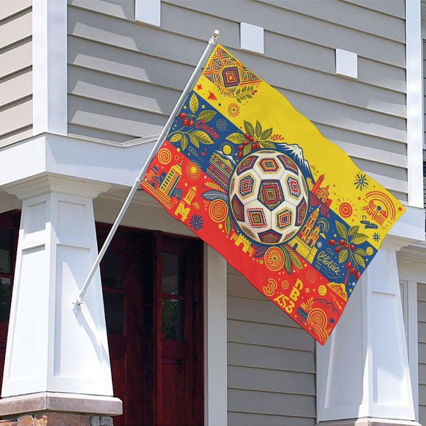 24"x35" Patriotic Flag World Cup 2026 Colombia Graphic Print Weather Resistant Home Yard Decor