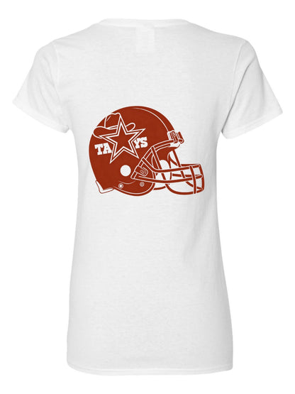 Pure Cotton V-neck Women's World Cup USA Team Graphic T-Shirt, USA Casual Cotton Tee