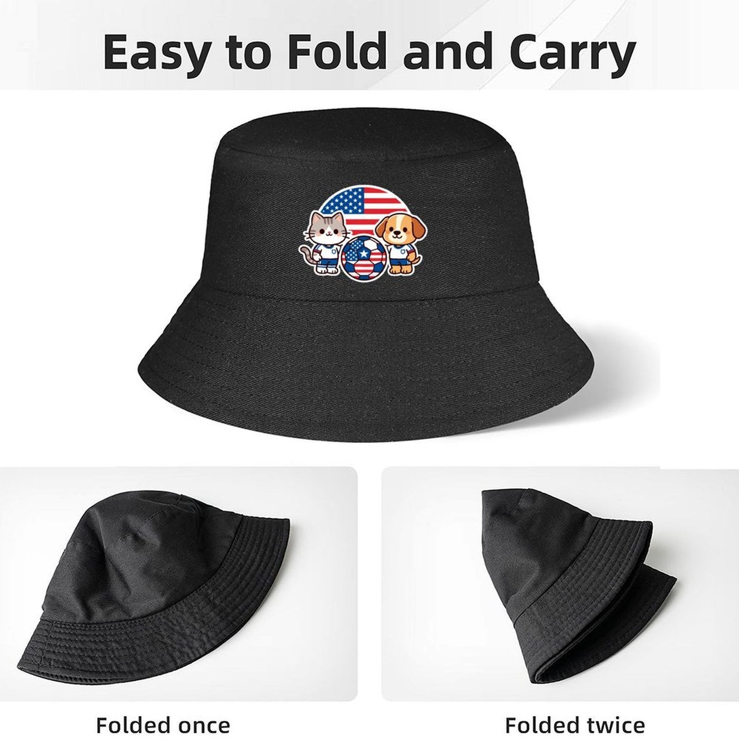 Men Women Custom Bucket Hat, Retro Printed Fisherman Cap, Breathable Sun Hat for Travel & Campin