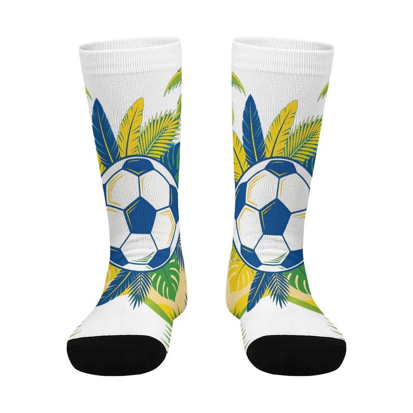 Boys & Girls Full Graphic Printed Socks ,World Cup 2026 Brazil Graphic, Stretchy Casual Socks for Children