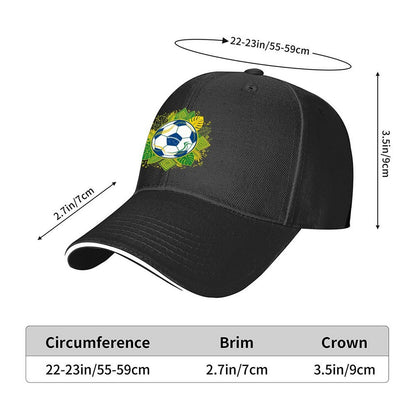 Custom Print Fashion Sandwich Brim Dad Hat Unisex Custom Printed Headwear