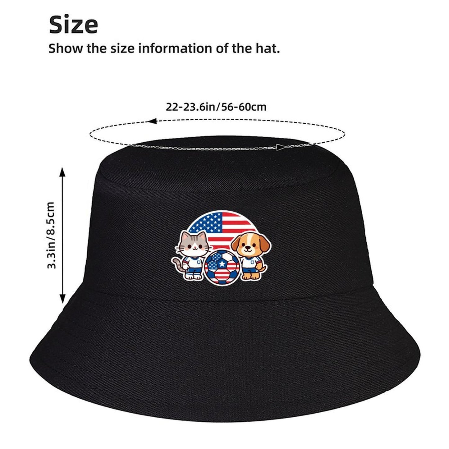 Men Women Custom Bucket Hat, Retro Printed Fisherman Cap, Breathable Sun Hat for Travel & Campin