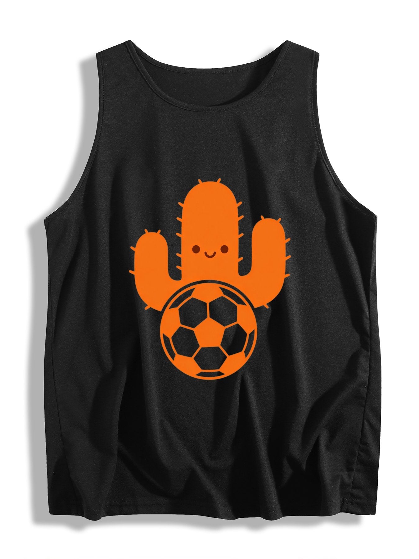 Women's Soccer World Cup City Sleeveless T-shirt, Casual Cotton Daily Wear Tank Top