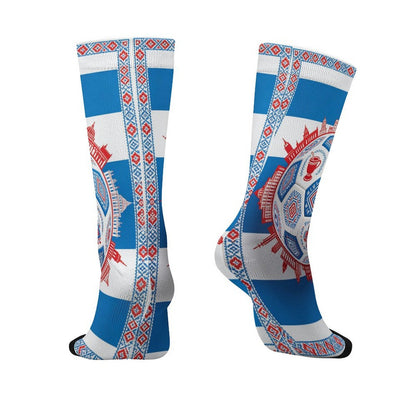 Boys & Girls Full Graphic Printed Socks ,World Cup 2026 Uruguay Graphic, Stretchy Casual Socks for Children