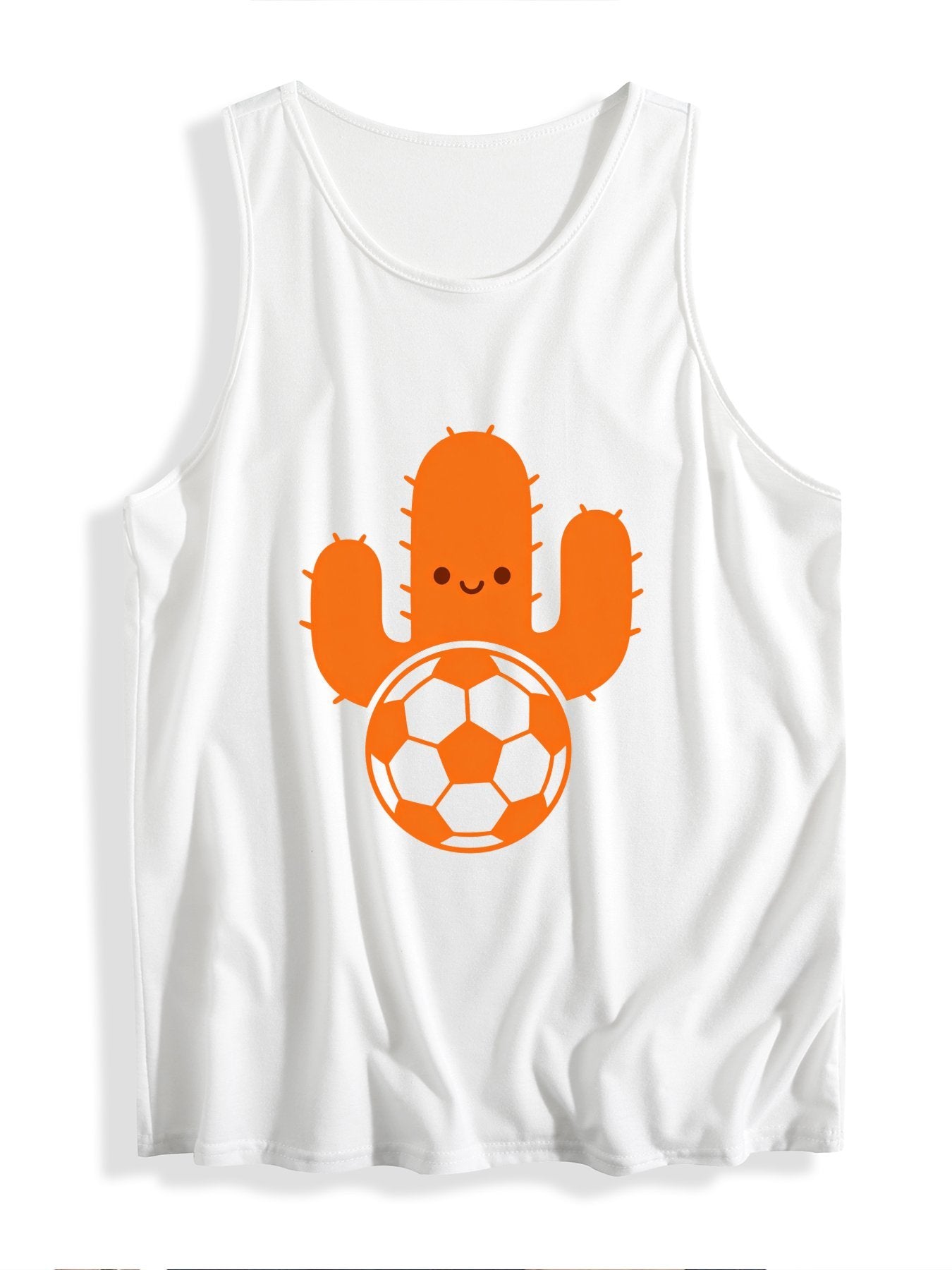 Women's Soccer World Cup City Sleeveless T-shirt, Casual Cotton Daily Wear Tank Top