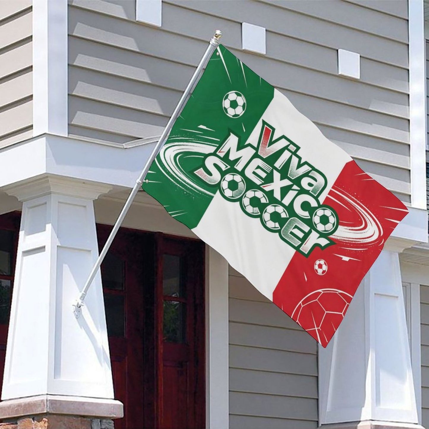 24"x35" Patriotic Flag World Cup 2026 Mexico Graphic Print Weather Resistant Home Yard Decor