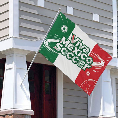 24"x35" Patriotic Flag World Cup 2026 Mexico Graphic Print Weather Resistant Home Yard Decor
