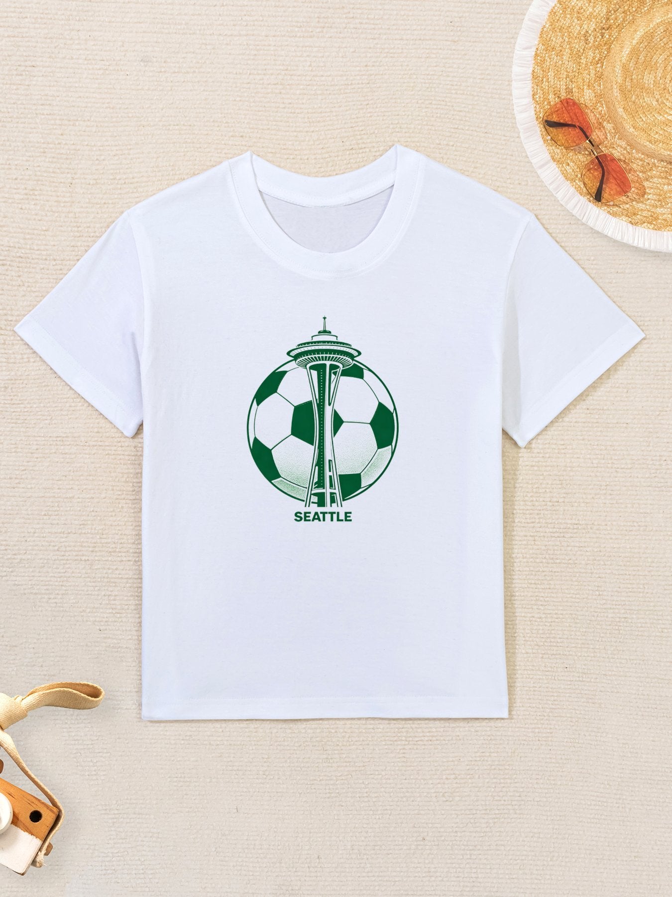 WorldCup City Youth Fun Print T-Shirt, Soft Cotton Daily Wear Top for Teenagers