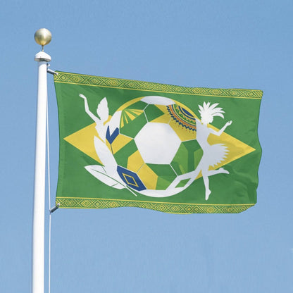 24"x35" Patriotic Flag World Cup 2026 Brazil Graphic Print Weather Resistant Home Yard Decor