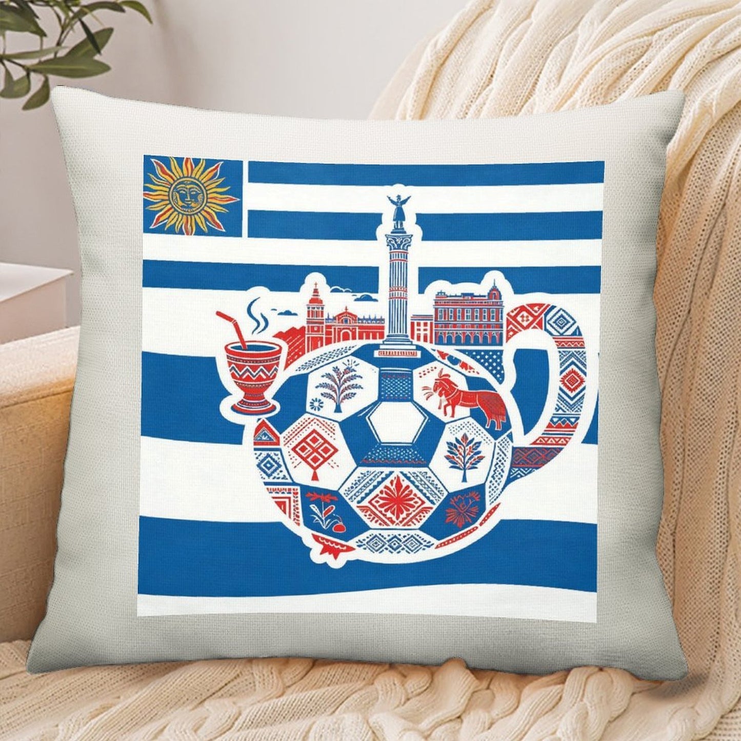 100% Polyester Pillowcase World Cup 2026 Graphic Pillowcase for Home and Car Use