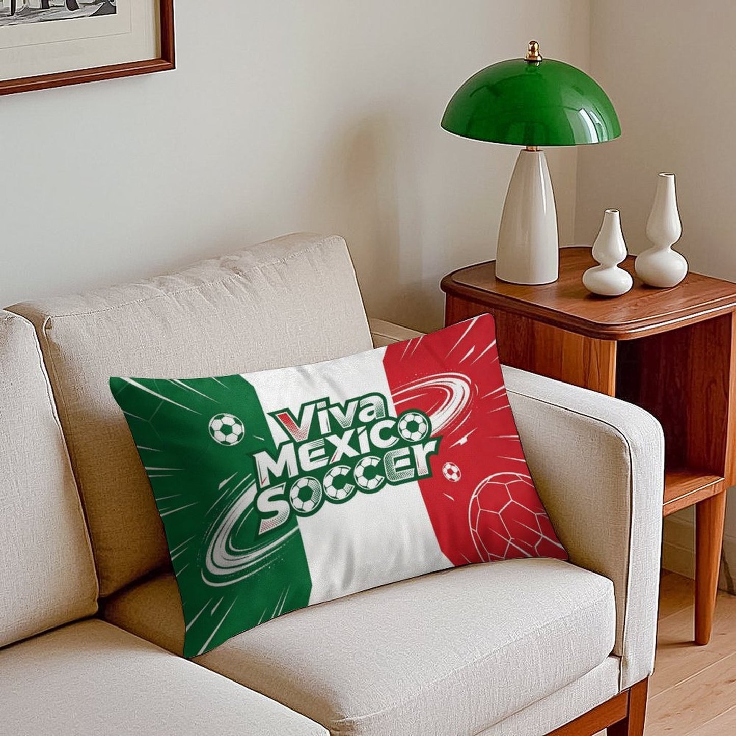 12"x20" Golden Velvet Pillowcase , World Cup Graphic Pillowcase with Unique design, Perfect for Bedroom, Dorm and a Nice Gift