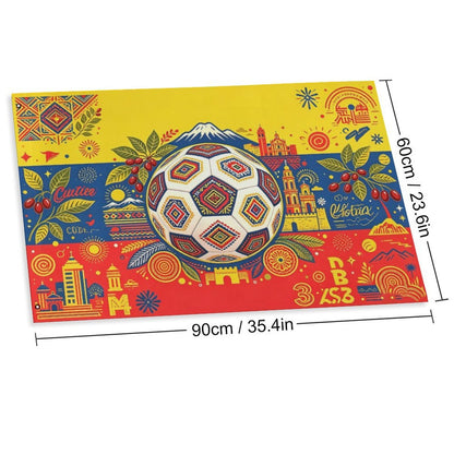 24"x35" Patriotic Flag World Cup 2026 Colombia Graphic Print Weather Resistant Home Yard Decor
