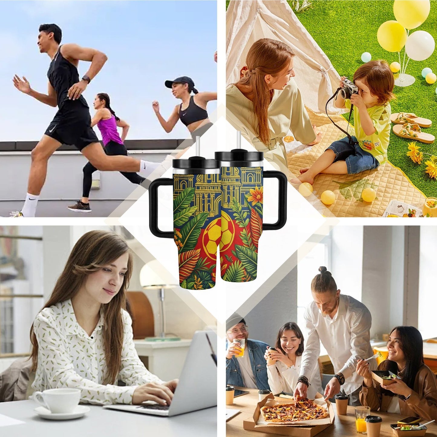 40Oz Large Capacity Stainless Steel Car Travel Mug