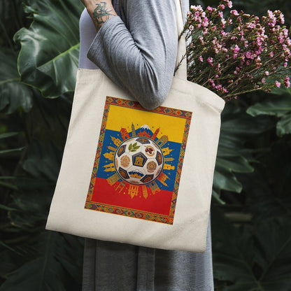 34x40cm World Cup Colombia Canvas Tote Bag, Practical Daily Use Carry Bag,Fashion Eco-Friendly Tote for Outdoor