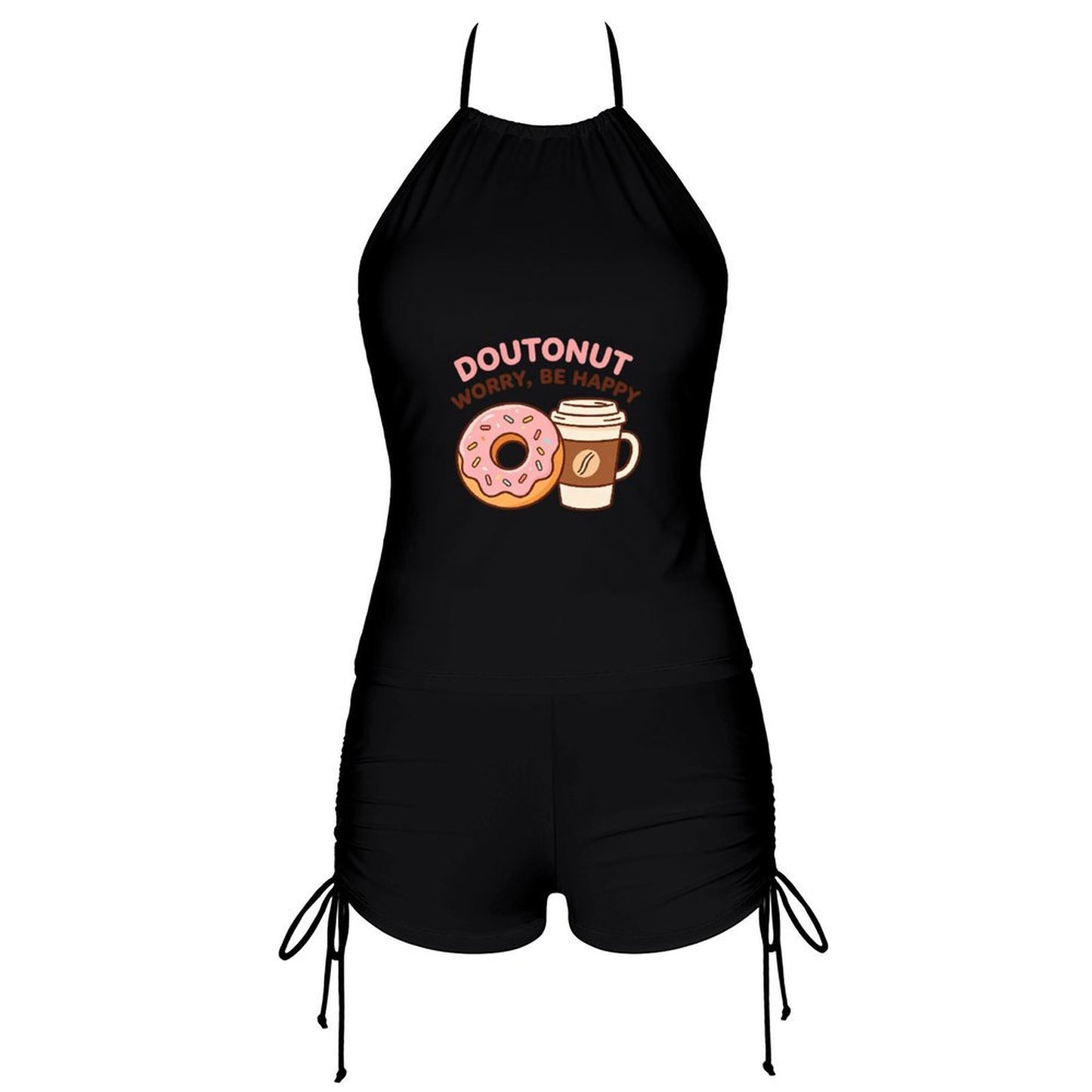 Cute Graphic Swimsuit Set, Women's Two Piece Bathing Suit for Beach & Vacation