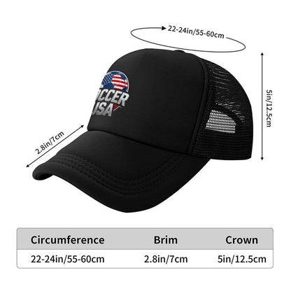 Personalized Graphic Mesh Trucker Hat Custom Logo Mesh Baseball Cap Adjustable for Men Women
