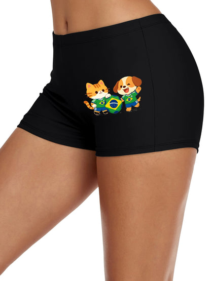 World Cup Brazil Team Graphic Boxer Briefs, Soft Stretchy Underwear for Daily Use