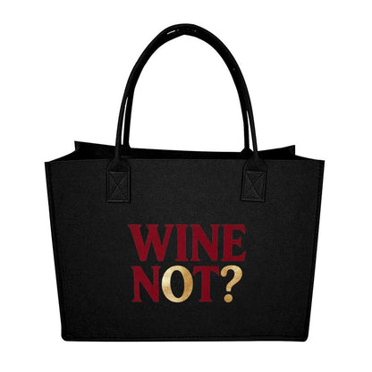 15.7"x11.8"x5.9" Eco-Friendly Felt Reusable Bag, Custom Logo & Pattern Printed Tote Bag, Multi-purpose Grocery & Travel Bag