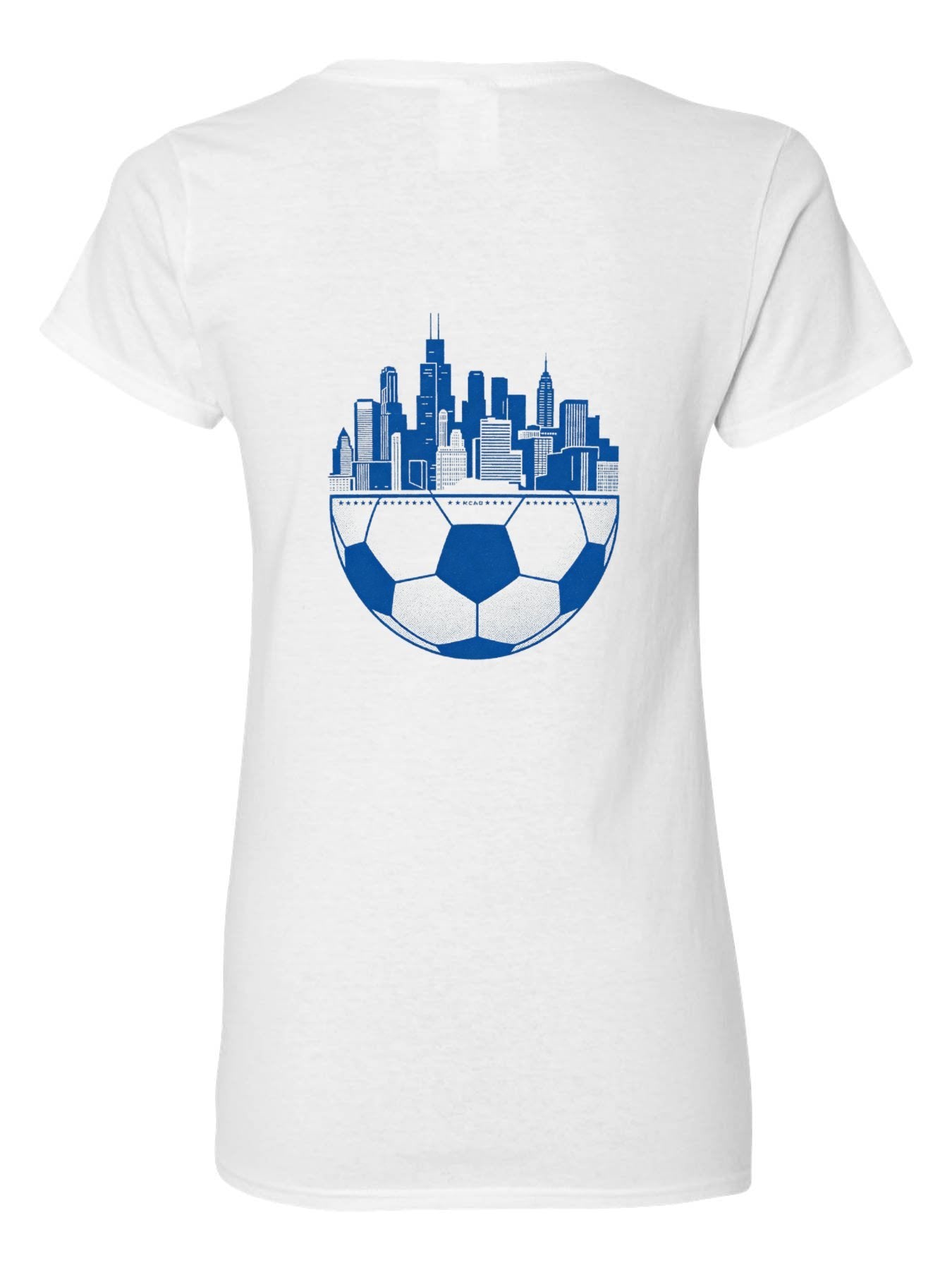 Pure Cotton V-neck Women's World Cup City Graphic T-Shirt, USA Casual Cotton Tee