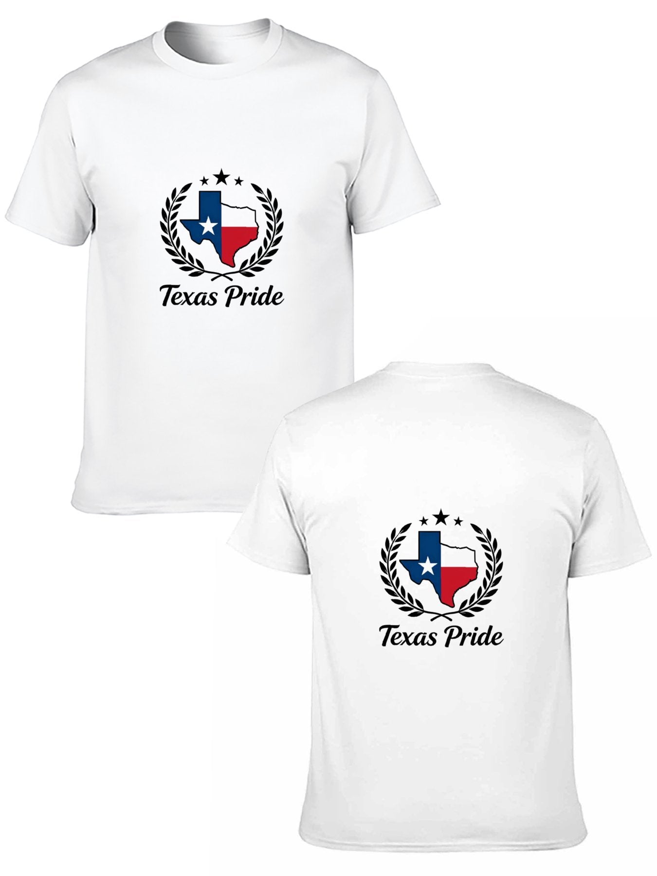 180g Pure Cotton Men's and Women's Texas State Pride Graphic T-Shirt, USA Casual Cotton Tee