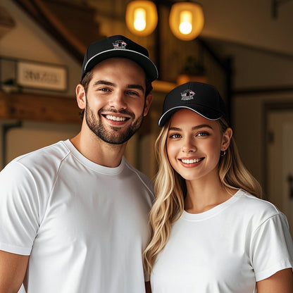 Custom Print Fashion Sandwich Brim Dad Hat Unisex Custom Printed Headwear