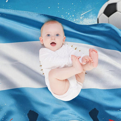 30" x 40" Polyester Blanket World Cup "Vamos Argentina" Graphic Blanket for Sofa & Relaxation