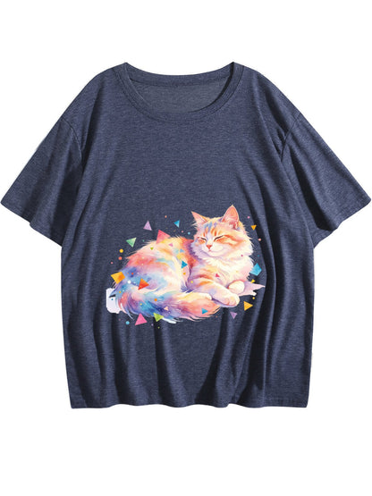 9.99$ Free Shipping Women's Graphic T-Shirt Casual Printed Short Sleeve Tee Free Shipping USA