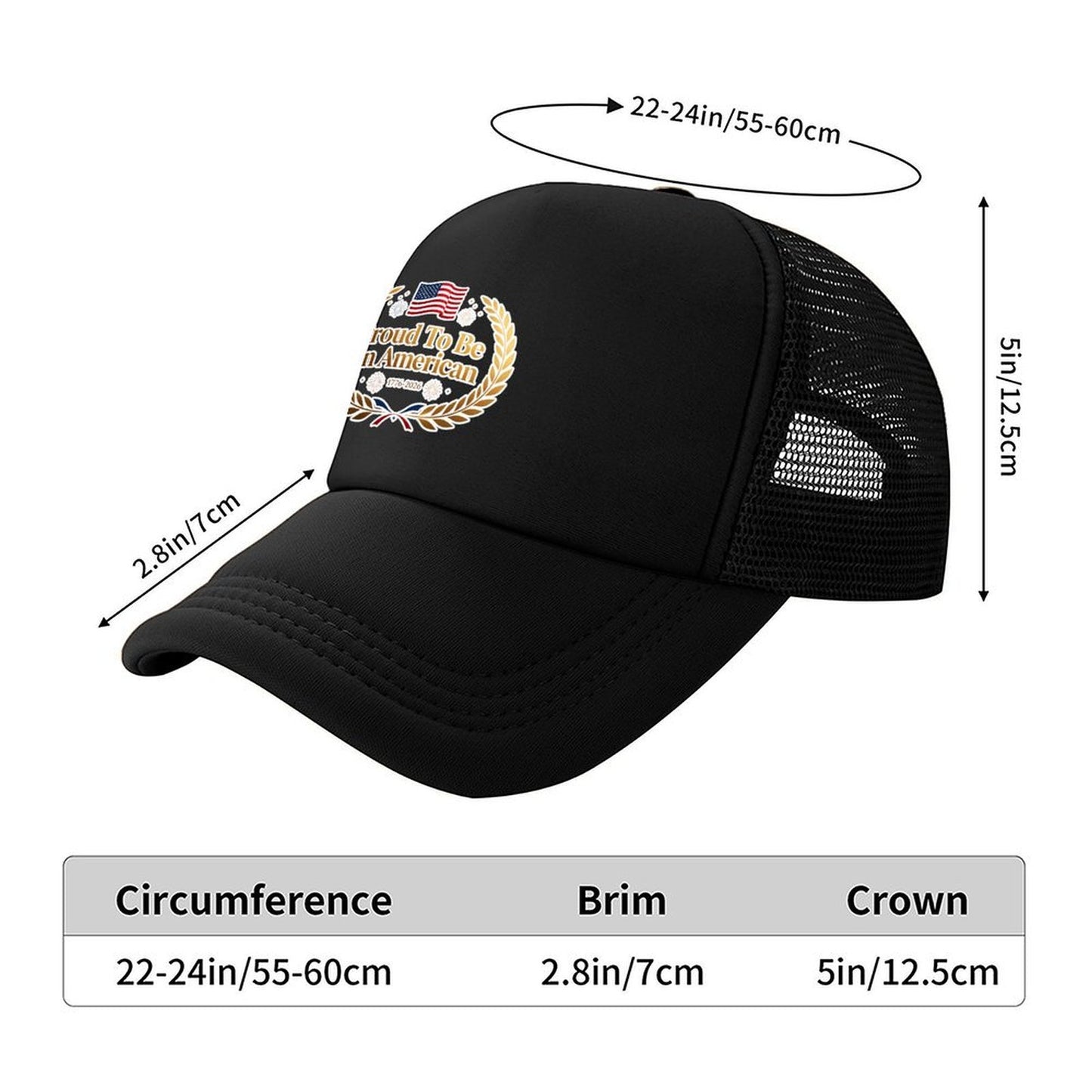 Personalized Graphic Mesh Trucker Hat Custom Logo Mesh Baseball Cap Adjustable for Men Women