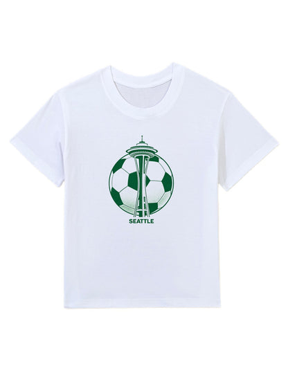 WorldCup City Youth Fun Print T-Shirt, Soft Cotton Daily Wear Top for Teenagers