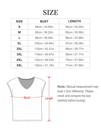 V-neck Sleeveless T-Shirt, Women's USA 250th.  "God Bless America" Graphic T-Shirt, USA Casual Cotton Tee