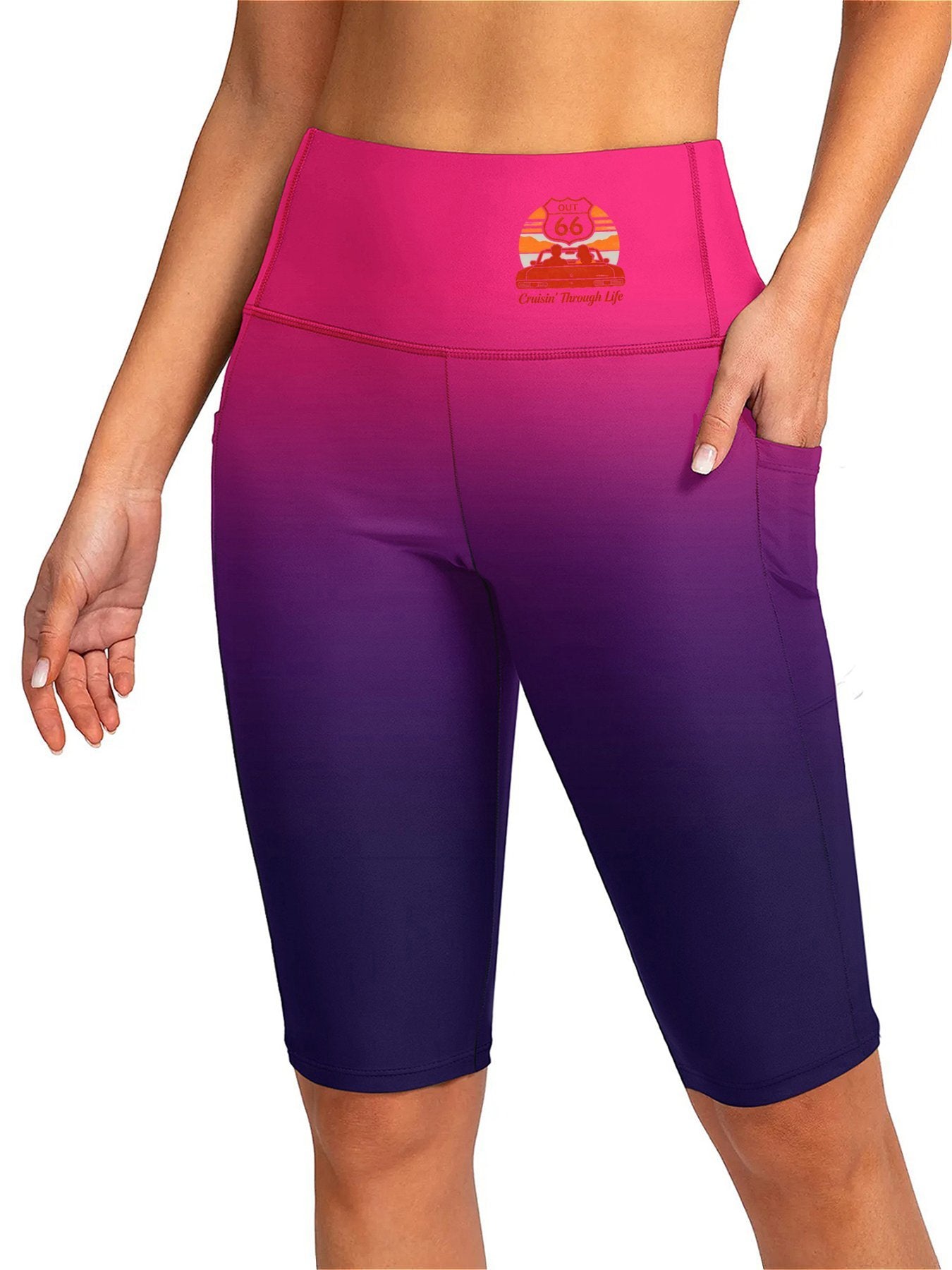 Women's Mid Thigh Swim Shorts, Stretchy Comfy Swimwear for Pool Party