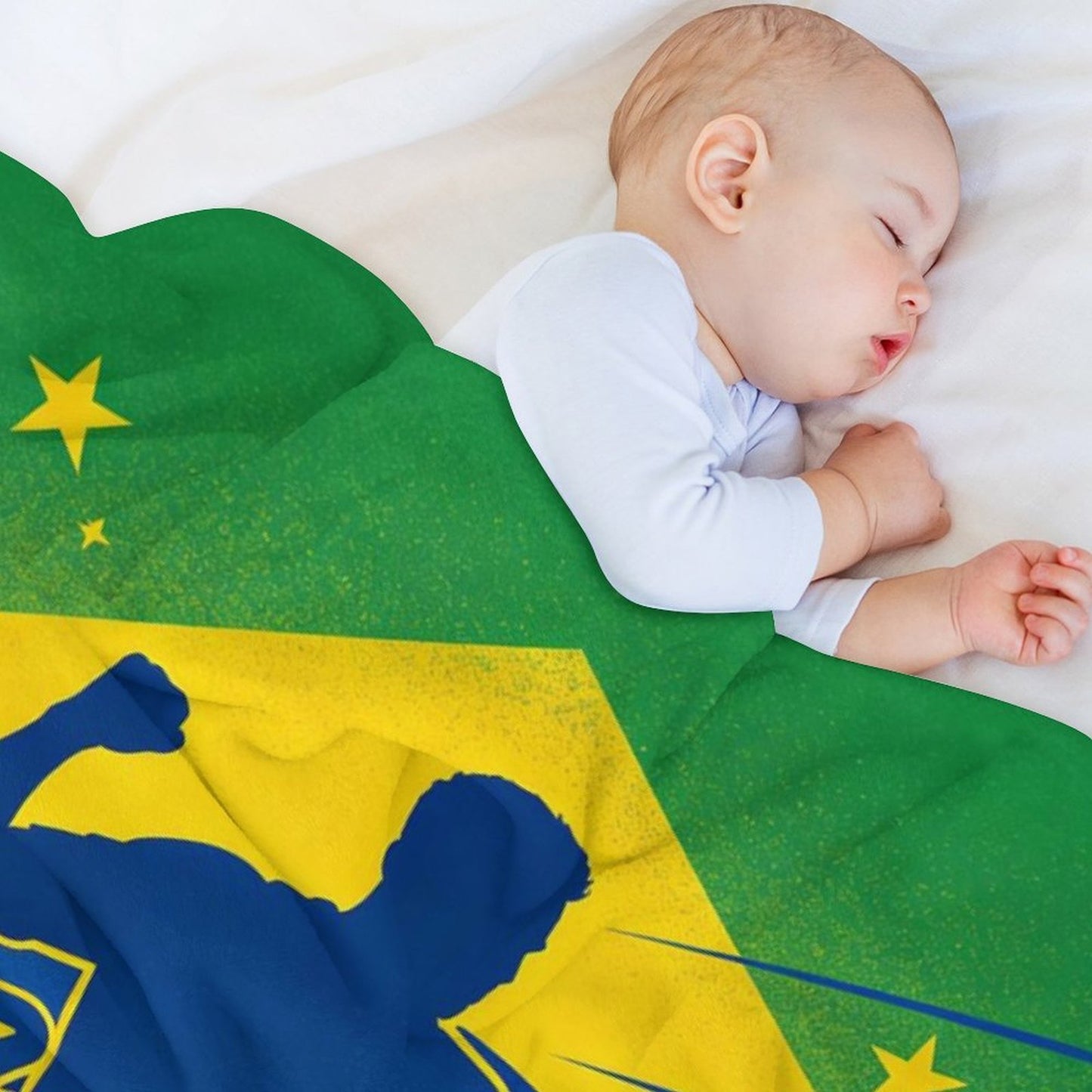 30" x 40" Polyester Blanket World Cup "Vamos Brasill" Graphic Blanket for Sofa & Relaxation