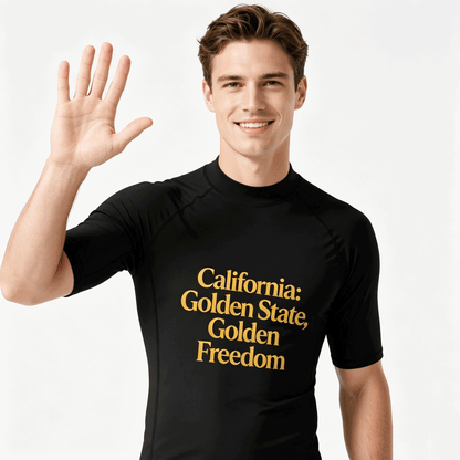 Retro Surf Graphic Suit, USA 250th. California State Pride Graphic Comfortable Water Sport Outfit as Gift for Men