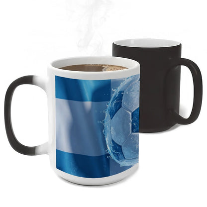 11Oz Discoloration Mug World Cup National-Agentina Graphic Graphic Coffee Mug, 11oz Ceramic Daily Drink Cup