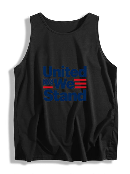 Women's USA 250th. "United We Stand"Sleeveless T-shirt, Casual Cotton Daily Wear Tank Top