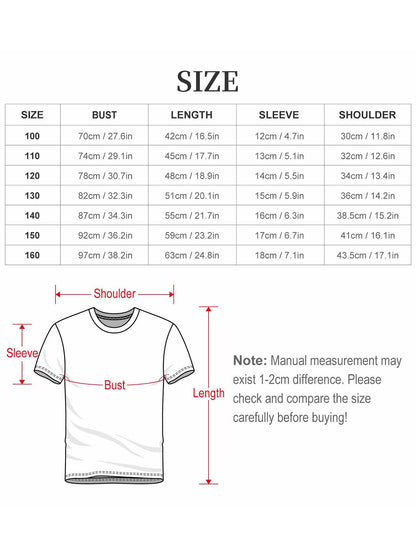 USA 250th. Kids Cute Graphic Cotton T-Shirt, Boys Girls Casual Short Sleeve Tee