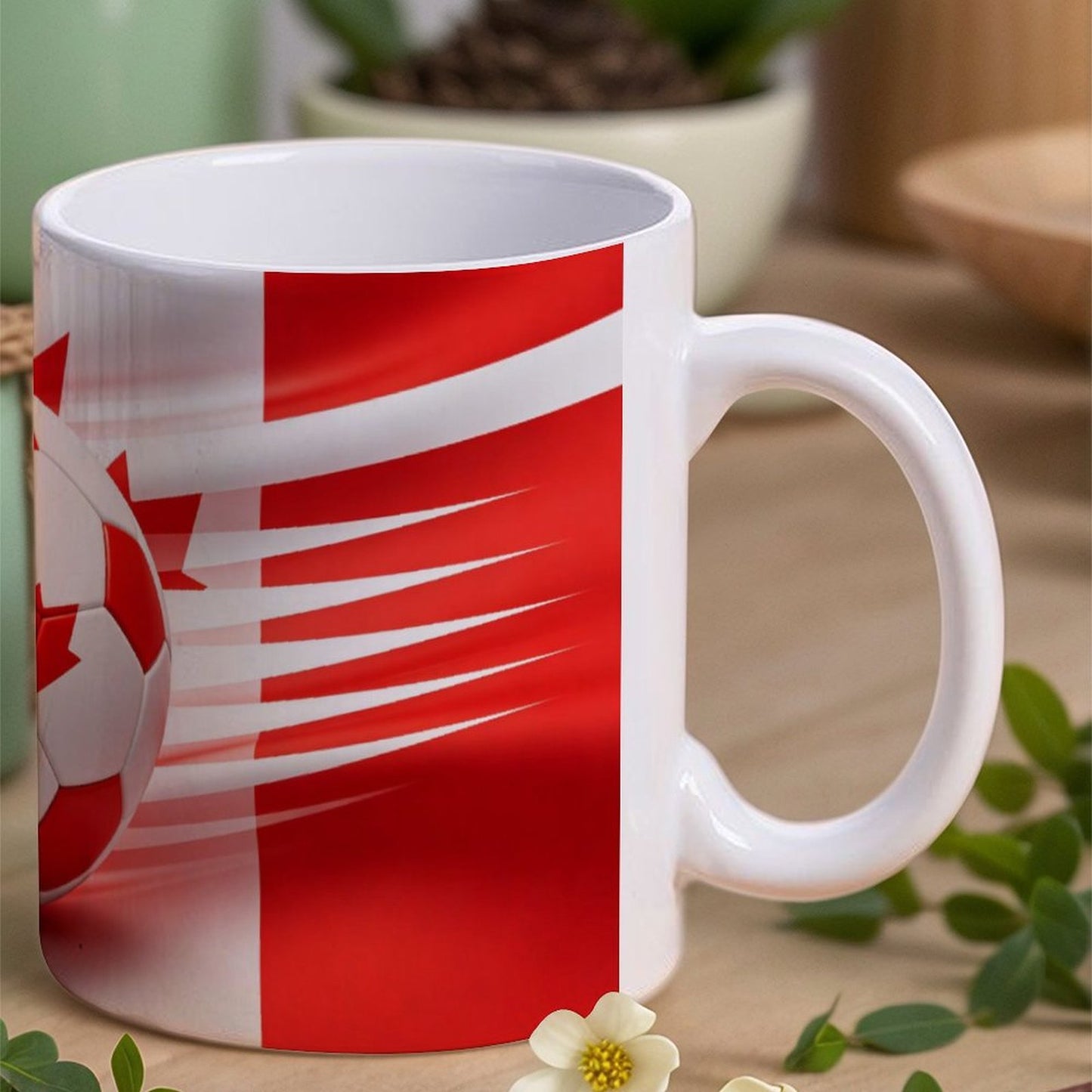 11Oz White Mug World Cup National-Canada Graphic Coffee Mug, 11oz Ceramic Daily Drink Cup