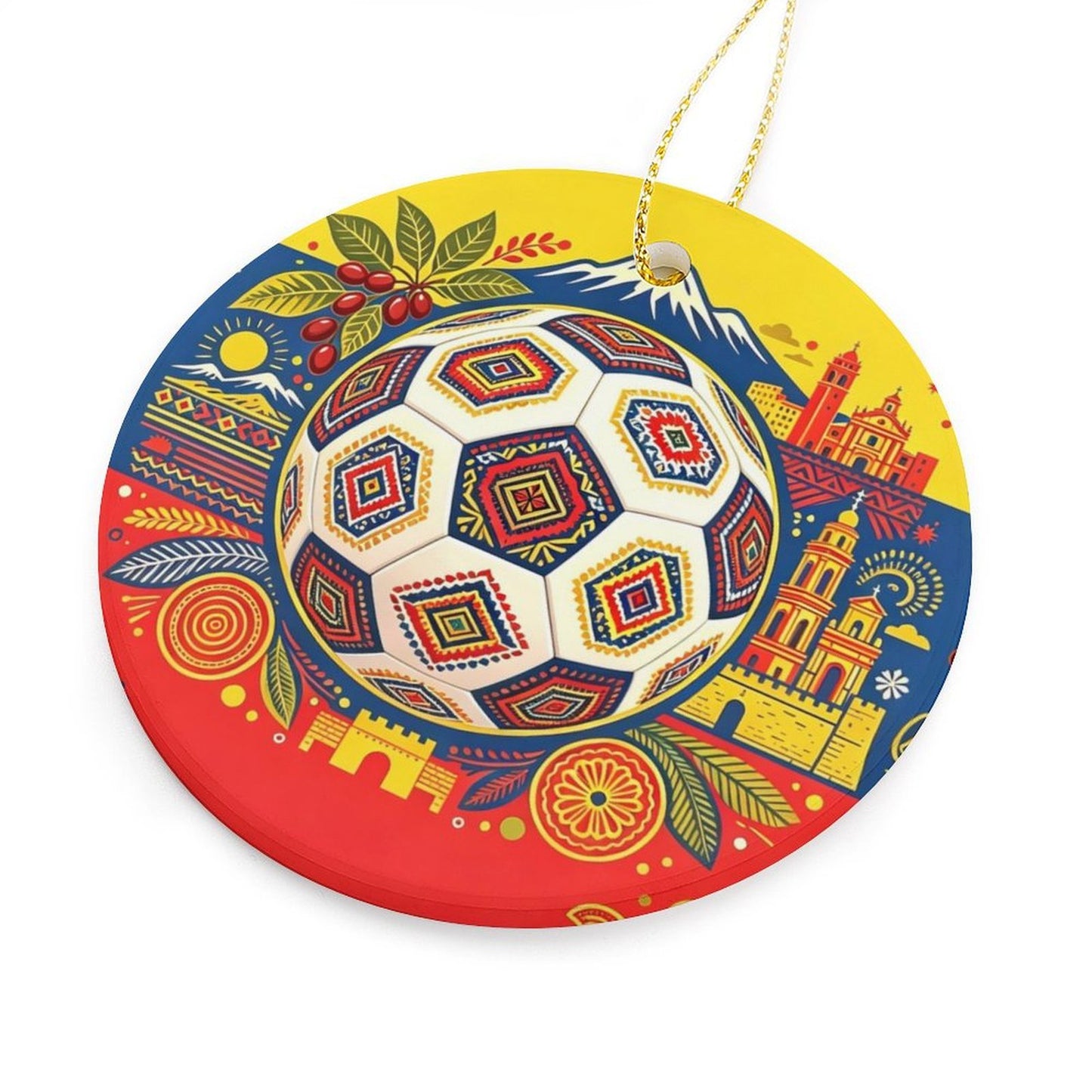 World Cup 2026 Custom Circular Pendant Necklace, One Size Fashion Accessory