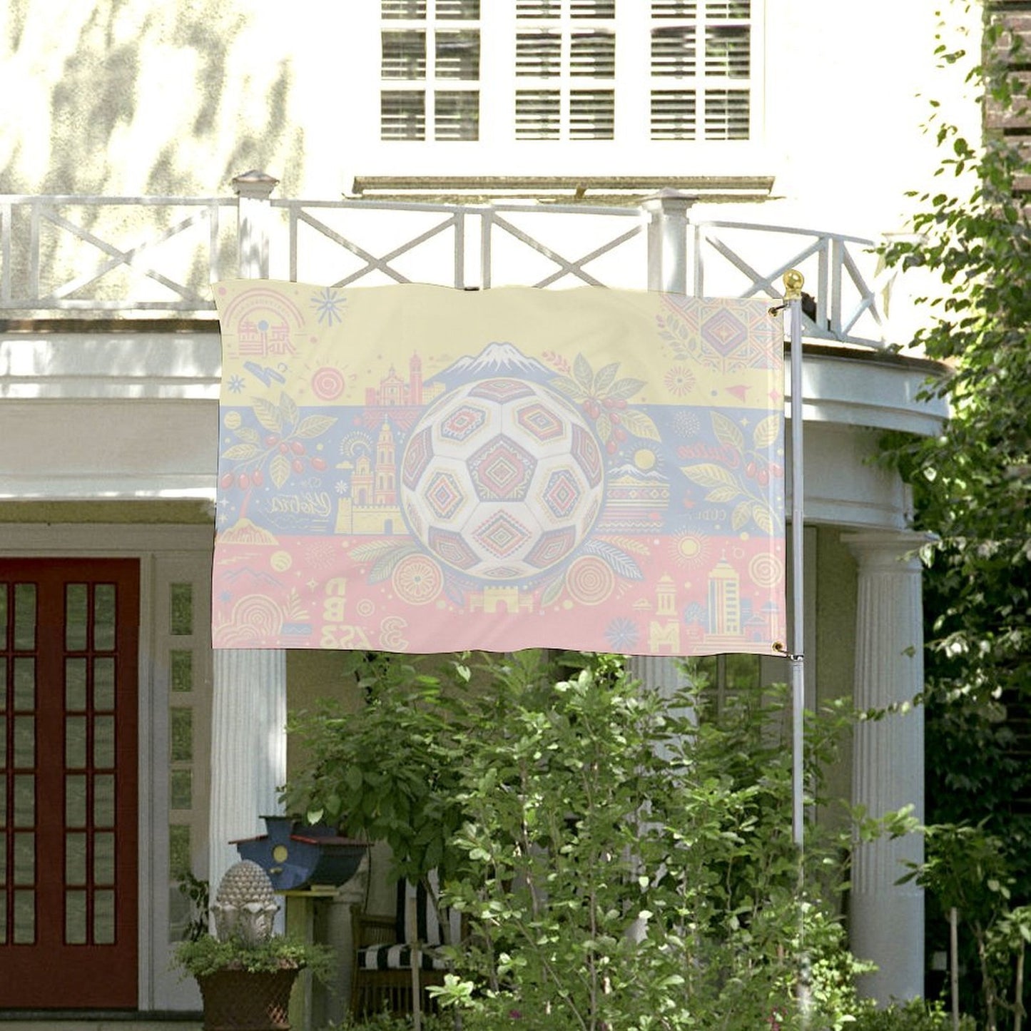 24"x35" Patriotic Flag World Cup 2026 Colombia Graphic Print Weather Resistant Home Yard Decor