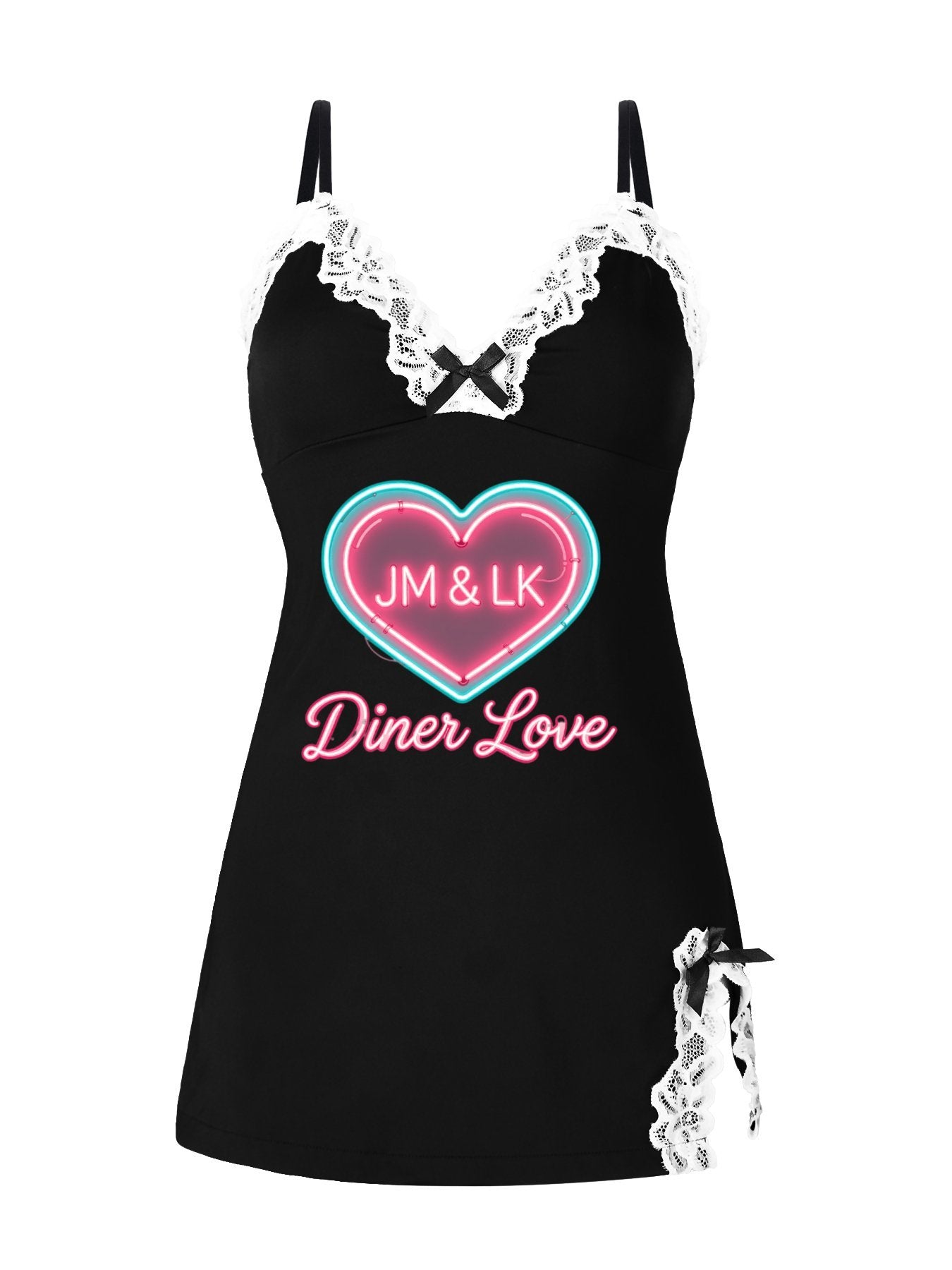 Classic Women Nightgown Breathable Sleep Dress Custom Print Casual Nightwear for Daily Use