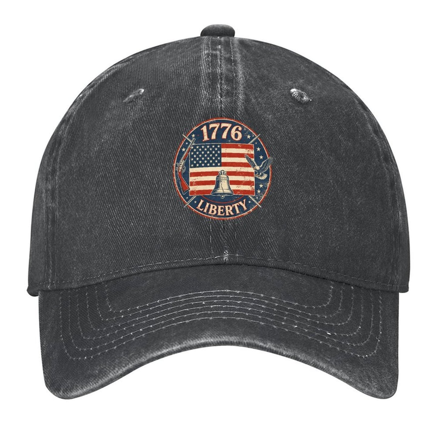 Custom Photo & Text Washed Denim Western Cowboy Hat Unique Personalized Design Hat for Gift & Collection