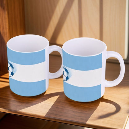 11Oz White Mug World Cup National-Agentina Graphic Coffee Mug, 11oz Ceramic Daily Drink Cup