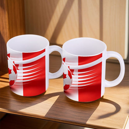 11Oz White Mug World Cup National-Canada Graphic Coffee Mug, 11oz Ceramic Daily Drink Cup