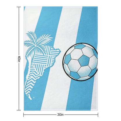30" x 40" Polyester Blanket World Cup  Argentina Graphic Blanket for Sofa & Relaxation