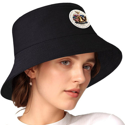 Men Women Custom Bucket Hat, Retro Printed Fisherman Cap, Breathable Sun Hat for Travel & Campin