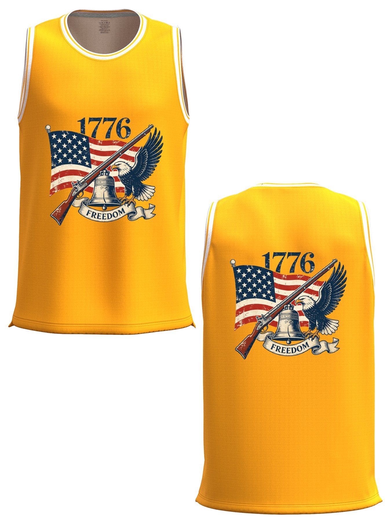 Custom Adult Basketball Jersey Personalized Print Basketball Top, USA 250th. Veteran Graphic